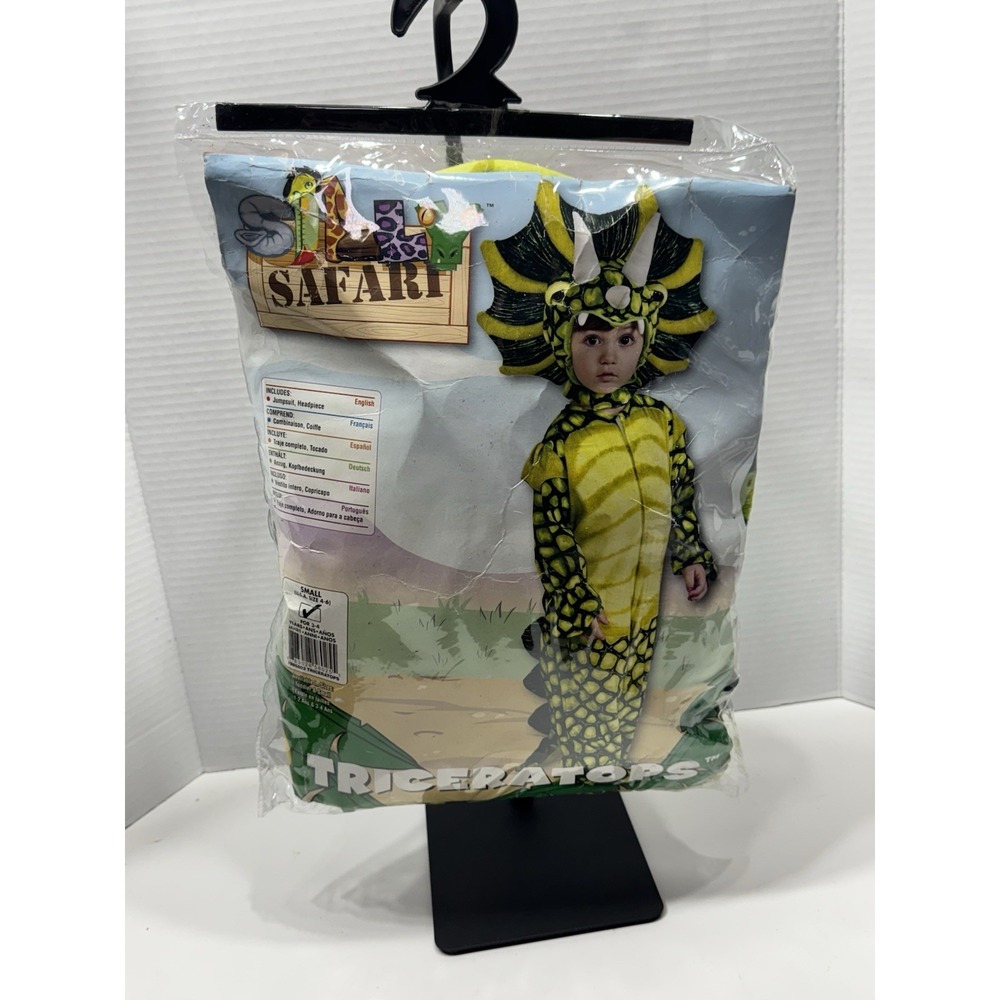 Rubie's Silly Safari Toddler‎ Triceratops Costume 4-6 Small  Halloween Dinosaur